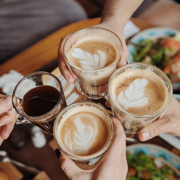 Latte Art Group Drinks