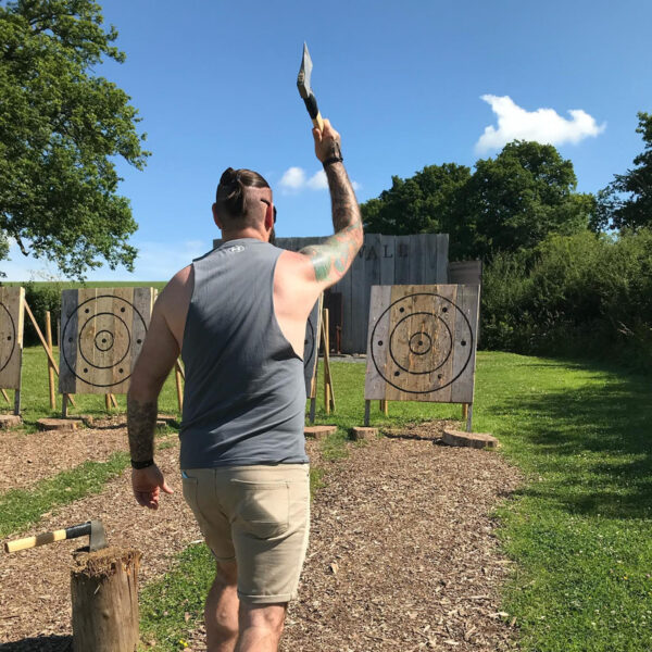 Axe Throwing as part of Viking Games Hereford